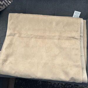 Pottery Barn Beige Velvet Table Runner